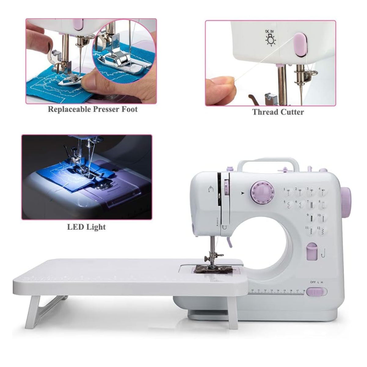 Miniatura 4 de Maquina Coser 12puntada Multifuncio Mesa